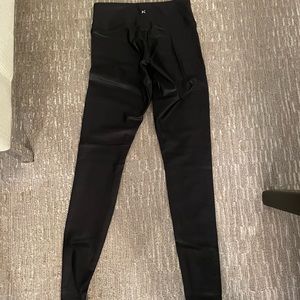 Koral black shiny workout pants size XS.